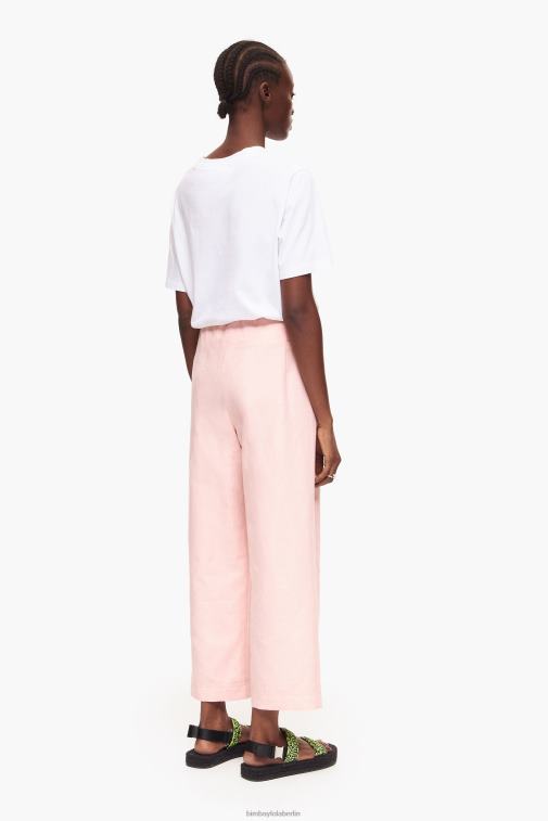 Bimba Y Lola 6L4TT395 Kleidung Rosa leichte Leinenhose