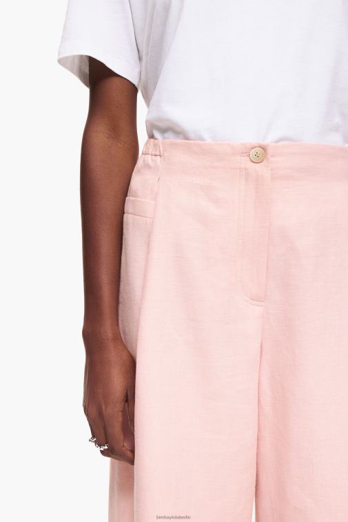 Bimba Y Lola 6L4TT395 Kleidung Rosa leichte Leinenhose