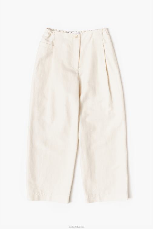 Bimba Y Lola 6L4TT396 Kleidung Stein Leinenhose