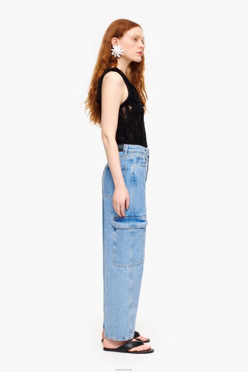 Bimba Y Lola 6L4TT409 Kleidung Blau Denim-Cargohose