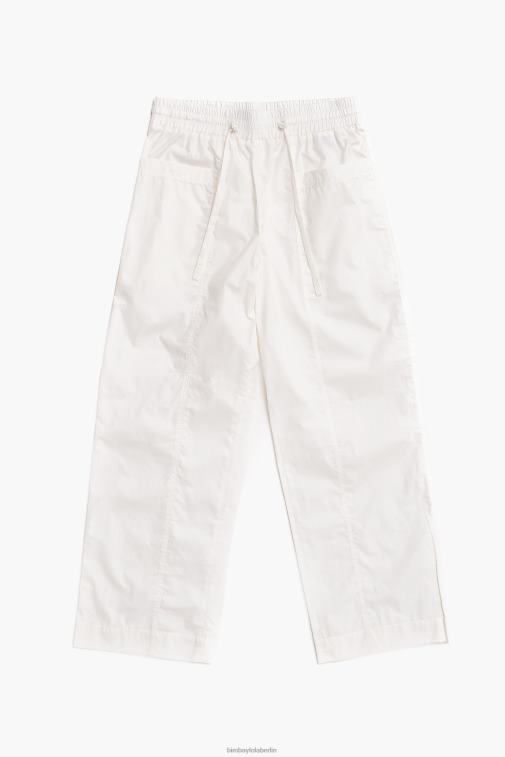 Bimba Y Lola 6L4TT411 Kleidung Weiss Jogginghose aus Popeline