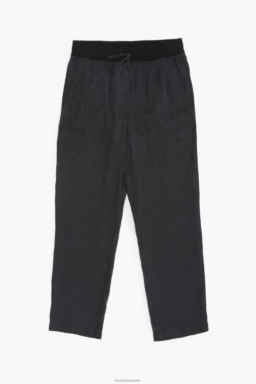 Bimba Y Lola 6L4TT413 Kleidung Schwarz Joggerhose aus Cupro