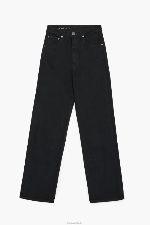 Bimba Y Lola 6L4TT450 Kleidung Schwarz Gerade geschnittene Jeans