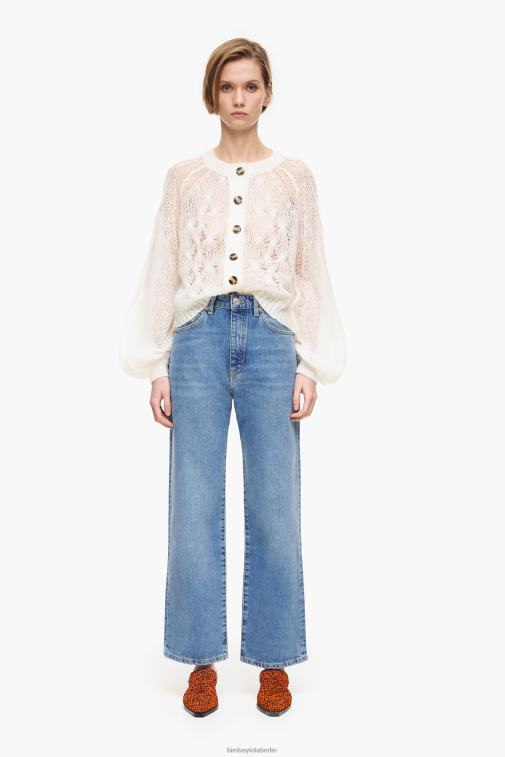 Bimba Y Lola 6L4TT454 Kleidung Mittelblau Gerade geschnittene Jeans