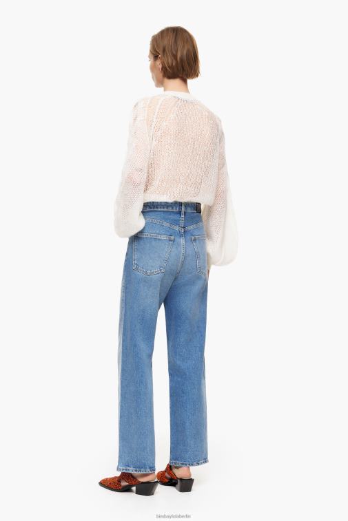 Bimba Y Lola 6L4TT454 Kleidung Mittelblau Gerade geschnittene Jeans