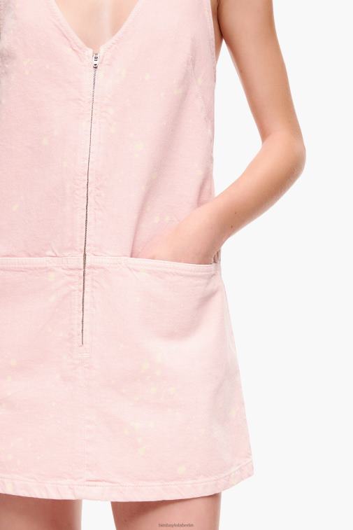 Bimba Y Lola 6L4TT192 Kleidung Rosa leichtes kurzes Jeanskleid