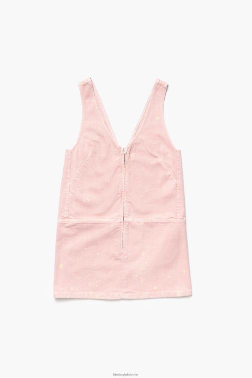 Bimba Y Lola 6L4TT192 Kleidung Rosa leichtes kurzes Jeanskleid