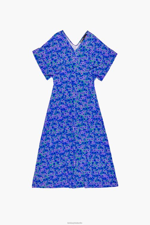 Bimba Y Lola 6L4TT209 Kleidung Blumen Voll bedrucktes Midikleid