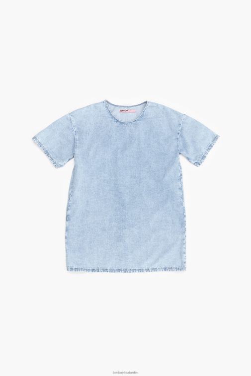 Bimba Y Lola 6L4TT225 Kleidung Blau Jeans-Minikleid