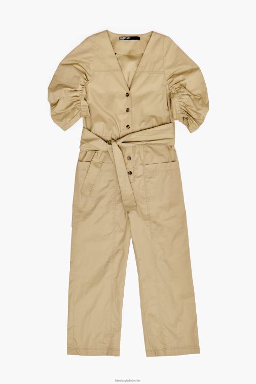 Bimba Y Lola 6L4TT188 Kleidung khaki Overall aus Popeline