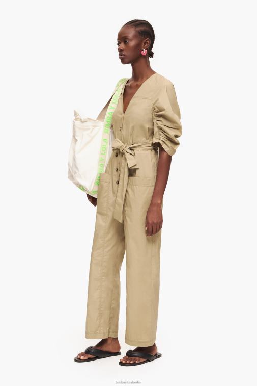 Bimba Y Lola 6L4TT188 Kleidung khaki Overall aus Popeline