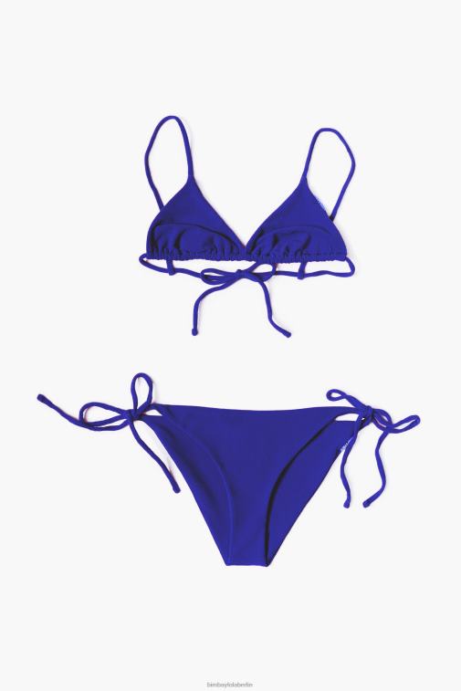 Bimba Y Lola 6L4TT887 Kleidung Blau Strukturierter Triangel-Bikini