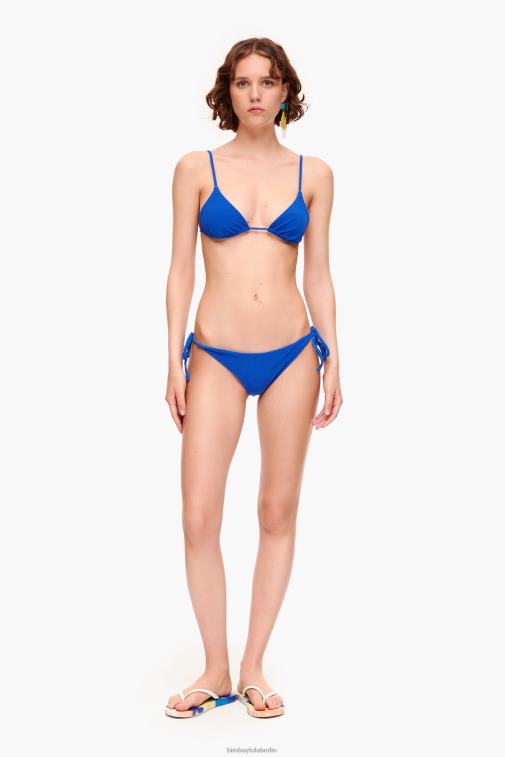 Bimba Y Lola 6L4TT887 Kleidung Blau Strukturierter Triangel-Bikini