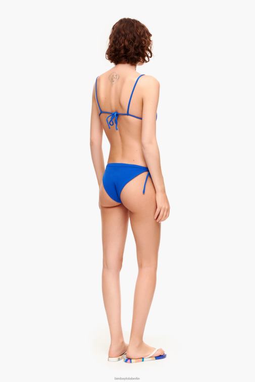 Bimba Y Lola 6L4TT887 Kleidung Blau Strukturierter Triangel-Bikini