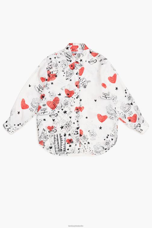 Bimba Y Lola 6L4TT347 Kleidung Spitzname Herz-Shirt