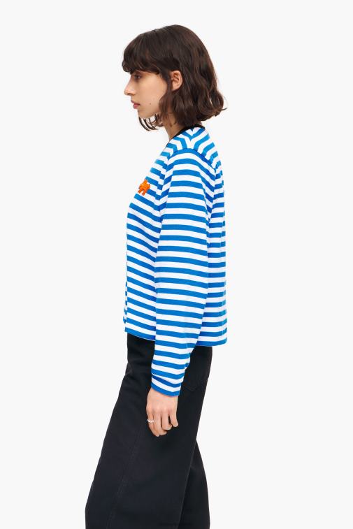 Bimba Y Lola 6L4TT253 Kleidung Blau gestreiftes T-Shirt