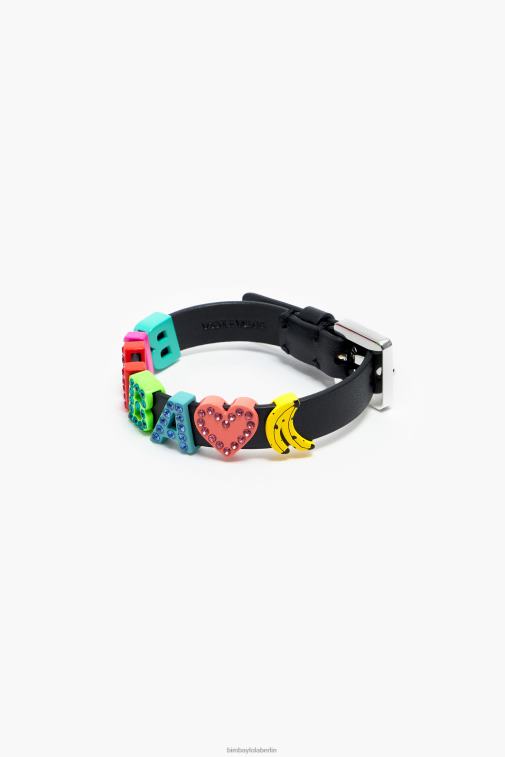 Bimba Y Lola 6L4TT658 Zubehör Mehrfarbig Logo-Lederarmband