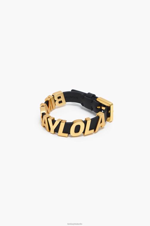 Bimba Y Lola 6L4TT660 Zubehör Schwarz Logo-Lederarmband