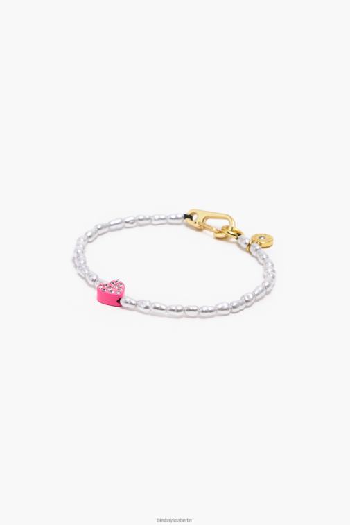 Bimba Y Lola 6L4TT786 Zubehör Rosa Perlen-Herz-Armband