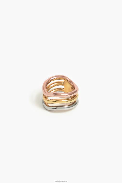 Bimba Y Lola 6L4TT844 Zubehör Multigold dreifarbiger Ring