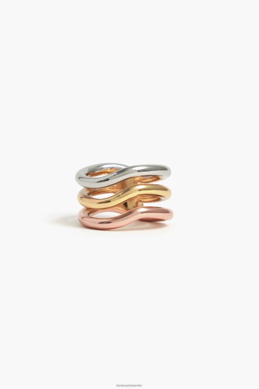 Bimba Y Lola 6L4TT844 Zubehör Multigold dreifarbiger Ring