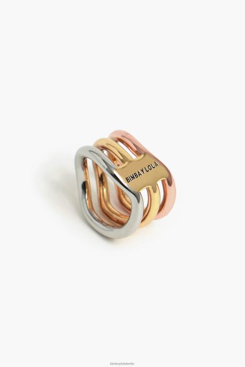 Bimba Y Lola 6L4TT844 Zubehör Multigold dreifarbiger Ring