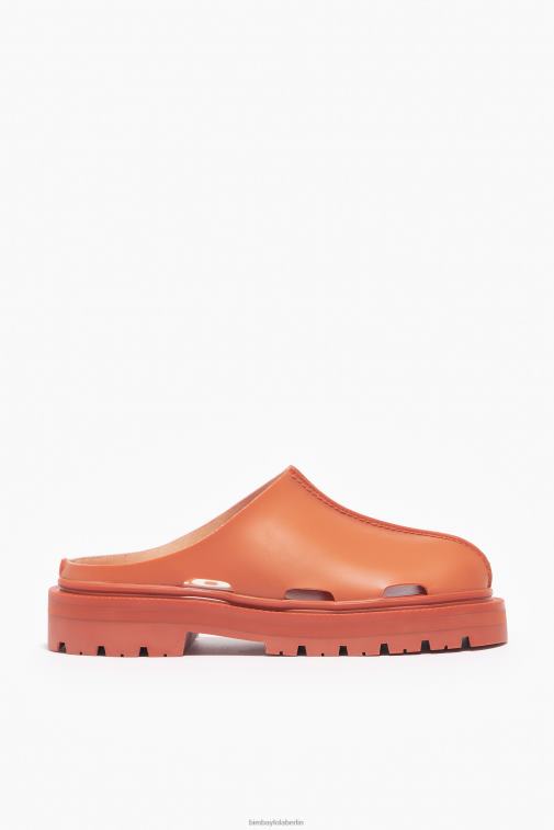 Bimba Y Lola 6L4TT599 Fußwewar orange Clog mit Gummieffekt