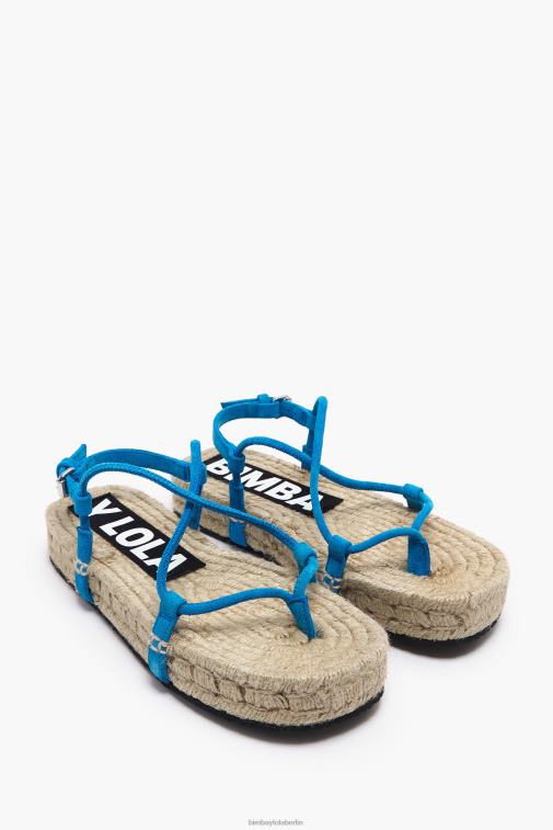 Bimba Y Lola 6L4TT582 Fußwewar Blau Slider-Sandalen