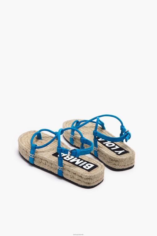 Bimba Y Lola 6L4TT582 Fußwewar Blau Slider-Sandalen