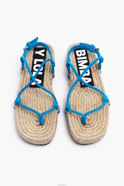 Bimba Y Lola 6L4TT582 Fußwewar Blau Slider-Sandalen