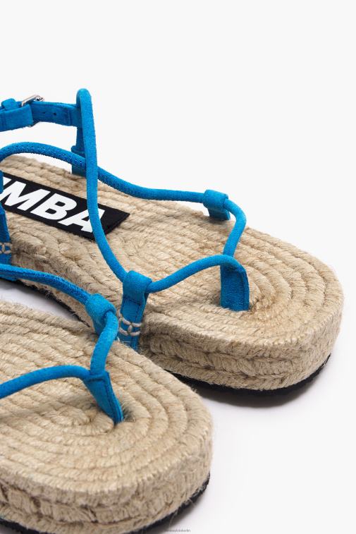 Bimba Y Lola 6L4TT582 Fußwewar Blau Slider-Sandalen