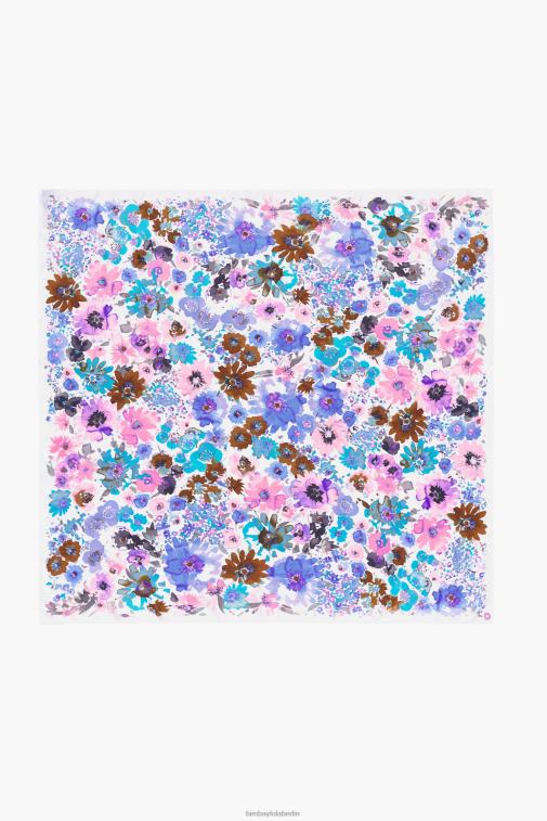 Bimba Y Lola 6L4TT617 Zubehör Weiss Aquarell-Blumenschal